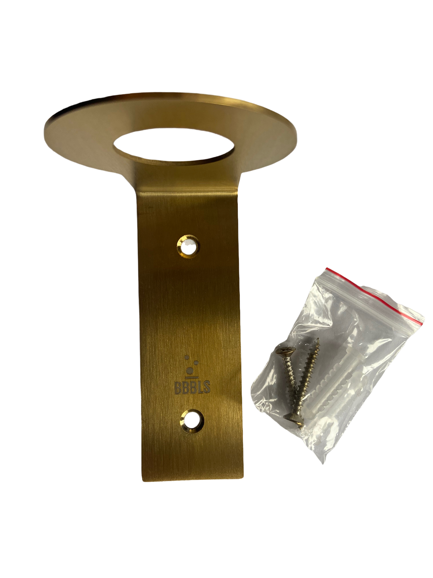 BBBLS® Wandhouder voor Zeepdispenser – RVS/Metaal – Goud of Zwart – 28 mm