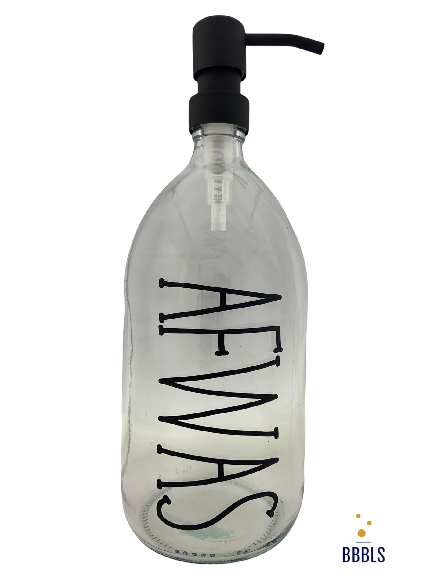 BBBLS® Zeepdispenser 1 Liter Glas – Hervulbaar