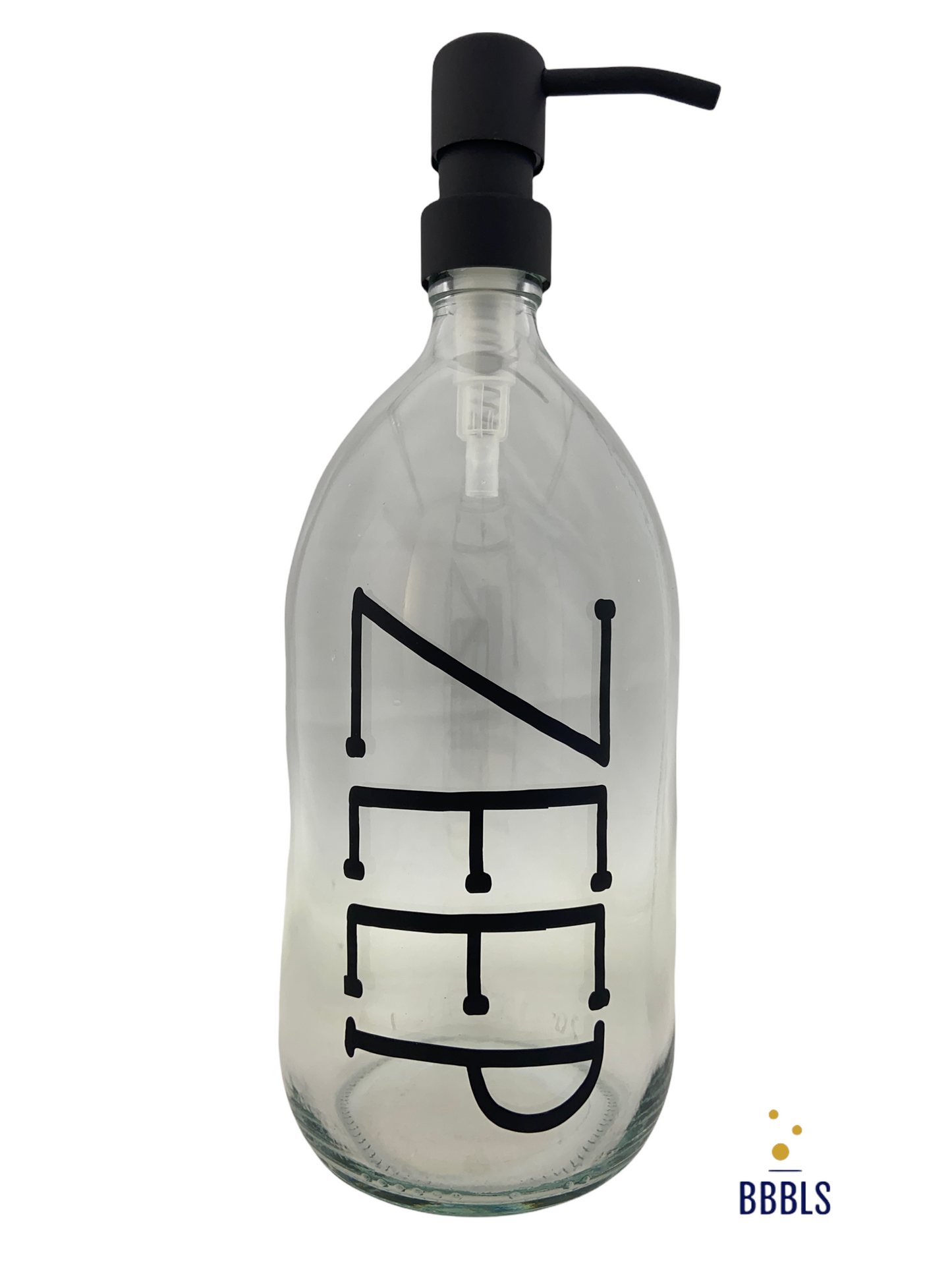 BBBLS® Zeepdispenser 1 Liter Glas – Hervulbaar