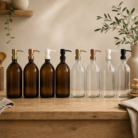 BBBLS® Zeepdispenser 1 Liter Glas – Hervulbaar